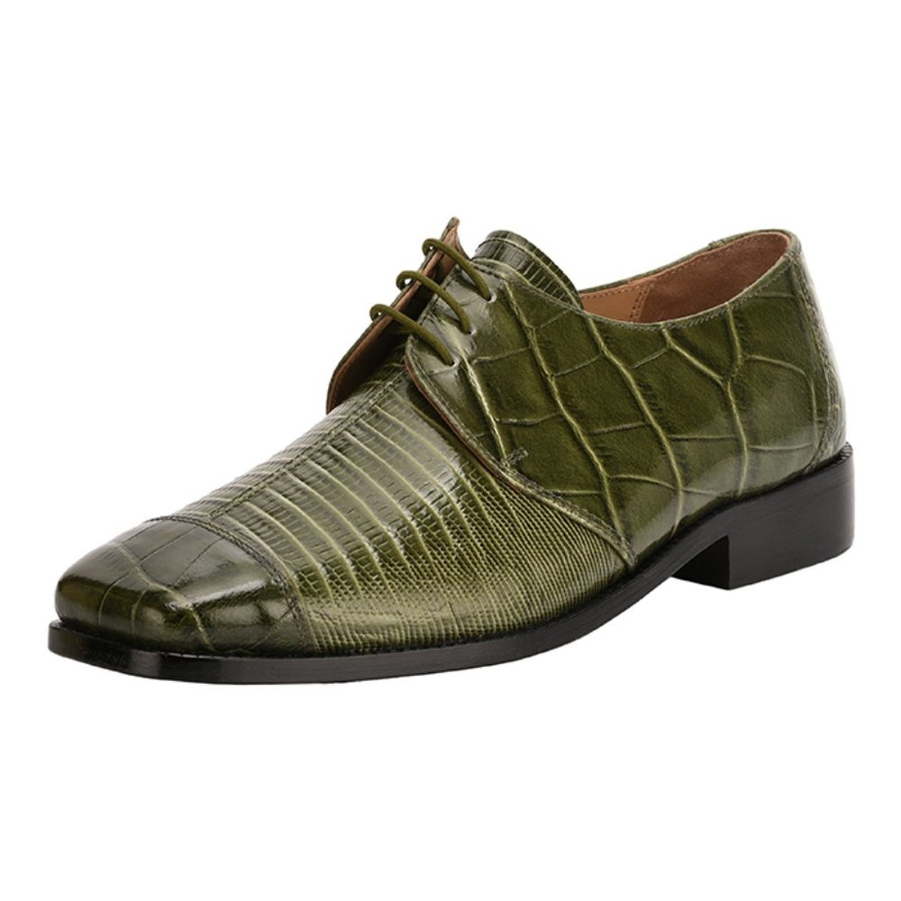 LIBERTYZENO Men's Olive Lace-Up Shoes